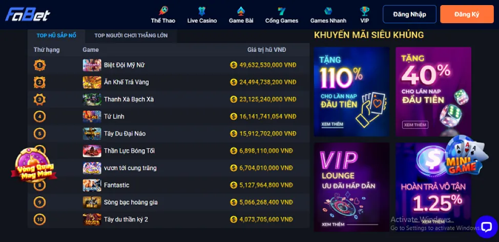 Sòng bạc trực tuyến với dealer người thật