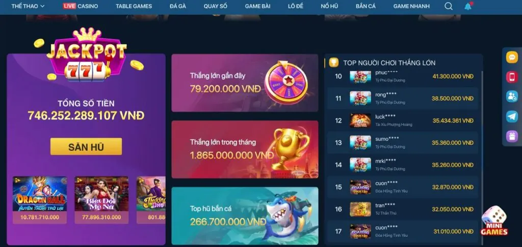 Các Trò Chơi Slot Đa Dạng tại vz99 nhà cái